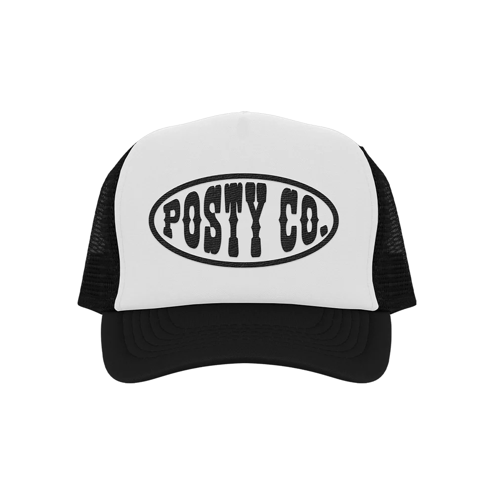 Posty Co Trucker Hat Black