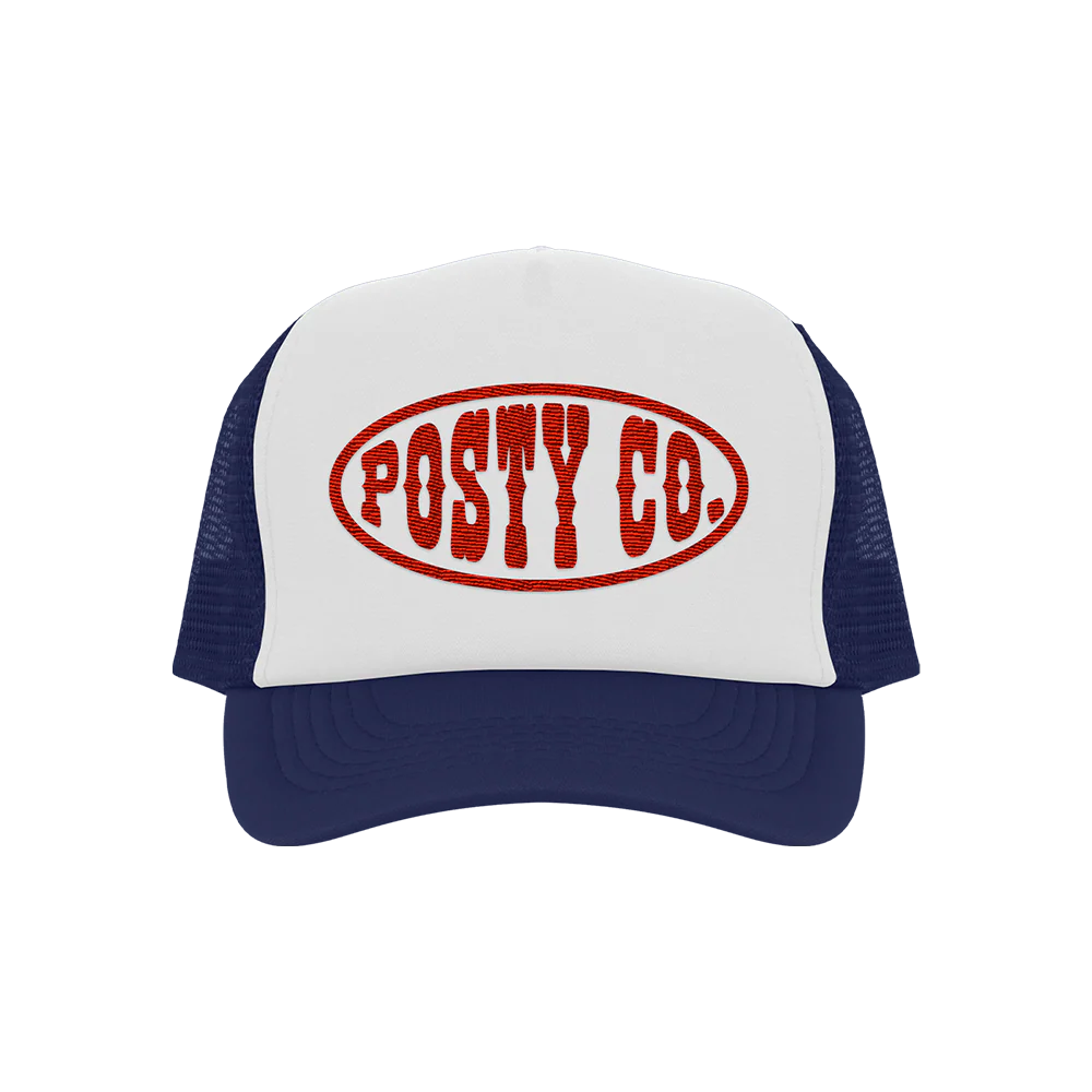 Posty Co Trucker Hat Navy